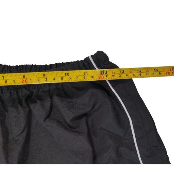 Black Track Pants With White Piping Elastic Waist & Ankles Drawstring Size S. - Picture 5 of 6